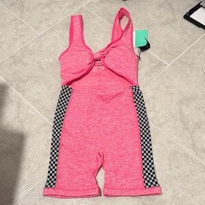 Forever 21 Pink Athletic Romper